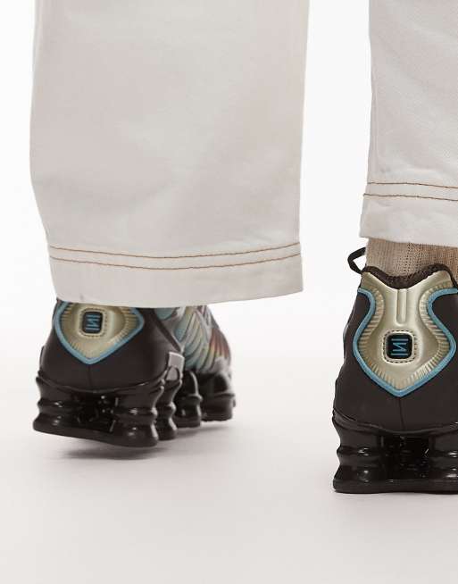 Nike - Shox TL - Sneakers marroni e blu, 3 di 5