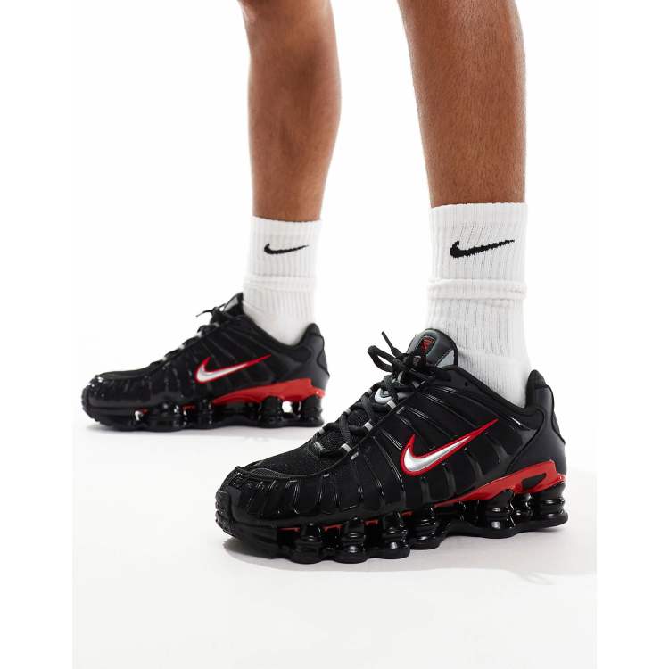 Nike shox bianche e nere deals