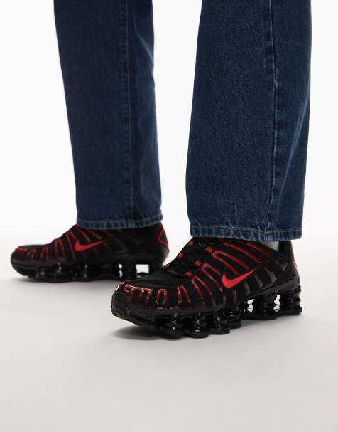 Nike - Shox TL - Sneakers rosse e nere - view 1