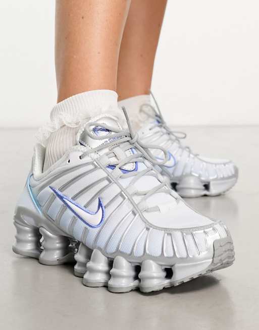 Nike on sale shox argento