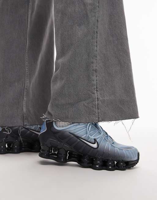 Nike - Shox TL - Sneakers unisex nere e azzurre, 5 di 5