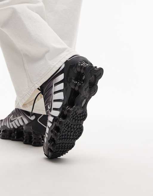 Nike - Shox TL - Sorte og hvide sneakers, 5 af 5