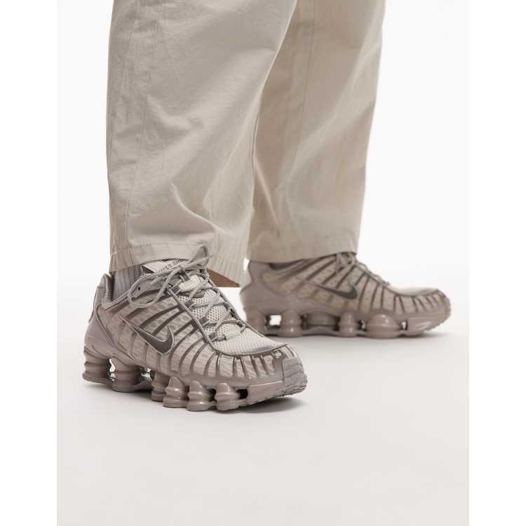 Nike Shox TL trainers in beige ASOS