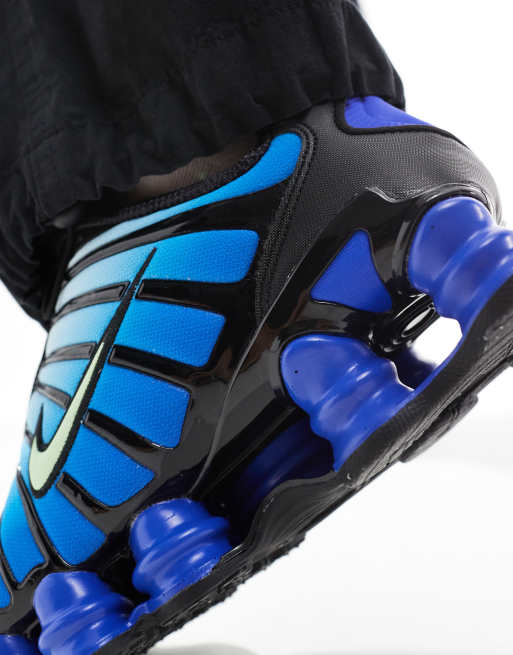Nike Shox TL trainers in black and blue, 4 of 5