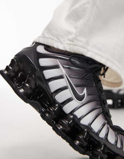 Nike Shox TL trainers in black and white ASOS