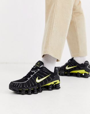 black and yellow trainers nike