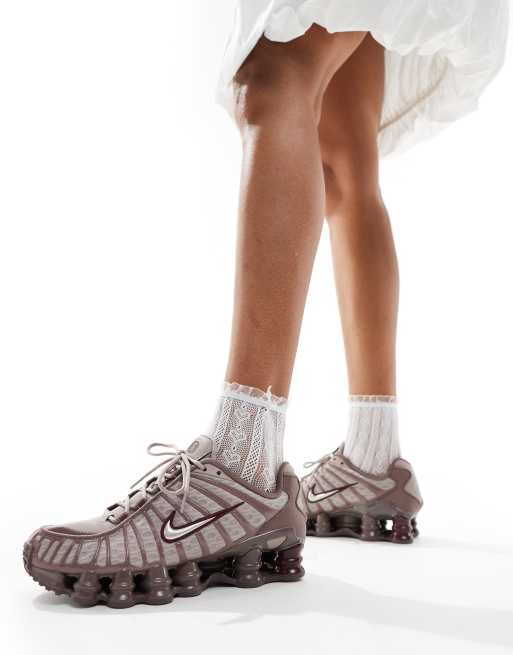 Nike Shox TL Trainers in dark purple 