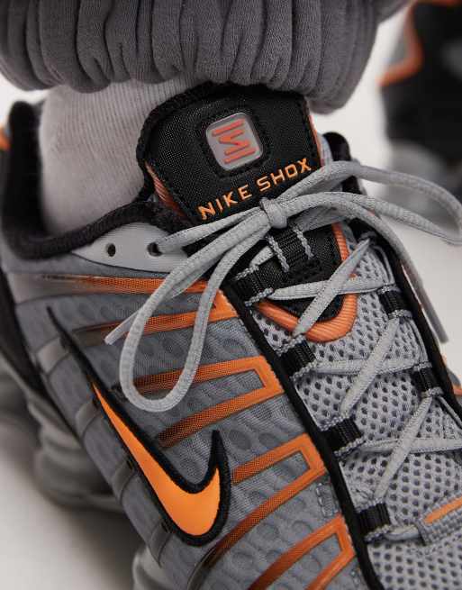 Nike Shox TL trainers in grey and orange | ASOS