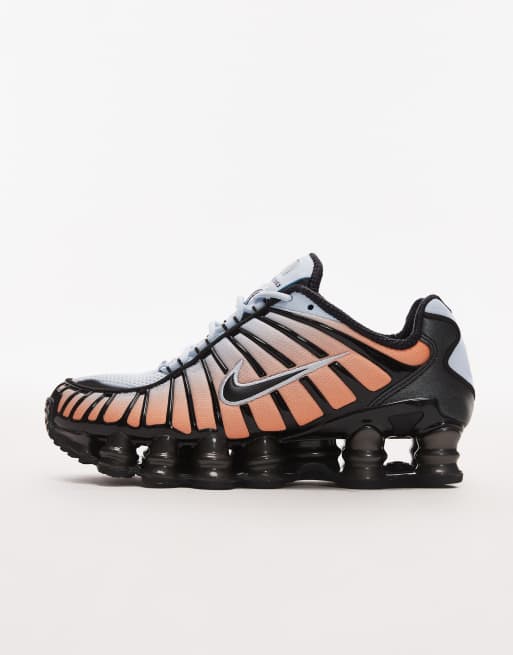 Nike Shox TL trainers in orange and black | ASOS