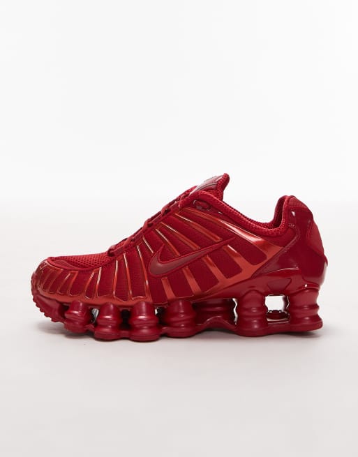 Nike Shox TL trainers in red, 2 of 5