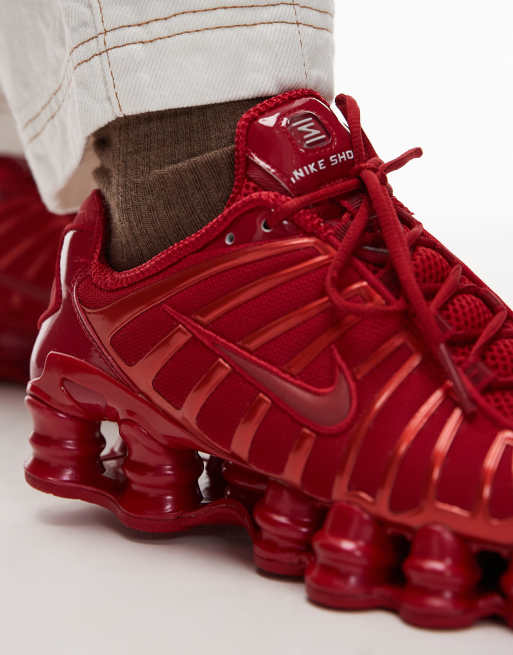 Nike Shox TL trainers in red, 4 of 5