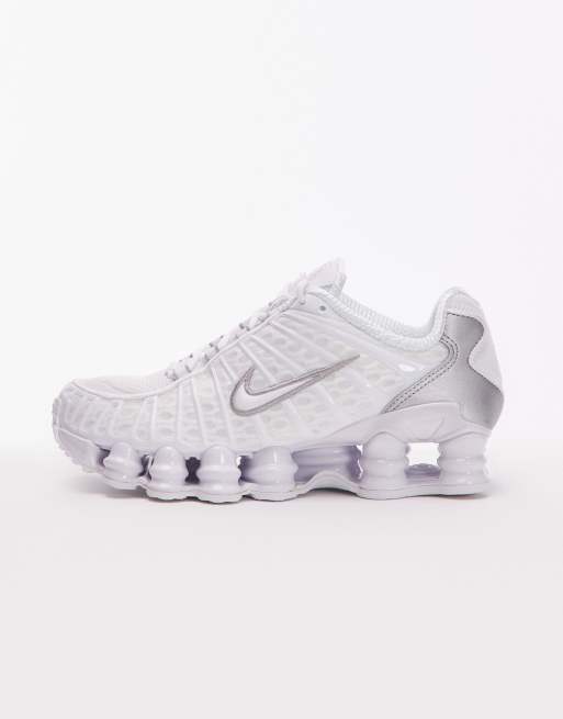 Nike Shox TL trainers in white, 2 of 5