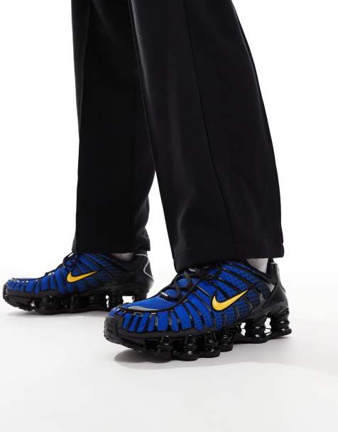 Nike Shox TL unisex trainers in blue - view 1