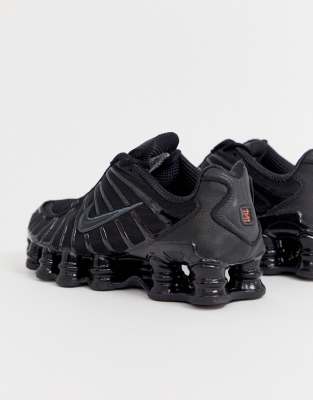 nike shox noir et or