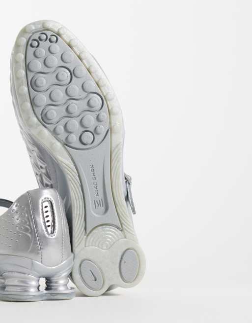 Nike Shox Z Calistra ballet flats in silver, 5 of 5