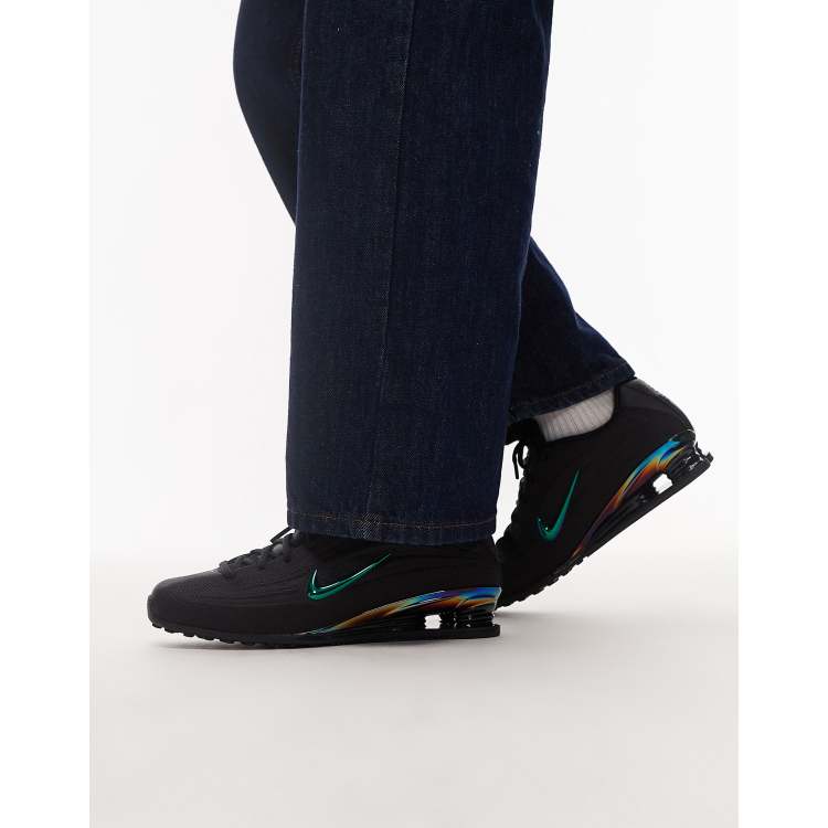 Nike Shox Z SE sneakers in black and metallic silver | ASOS