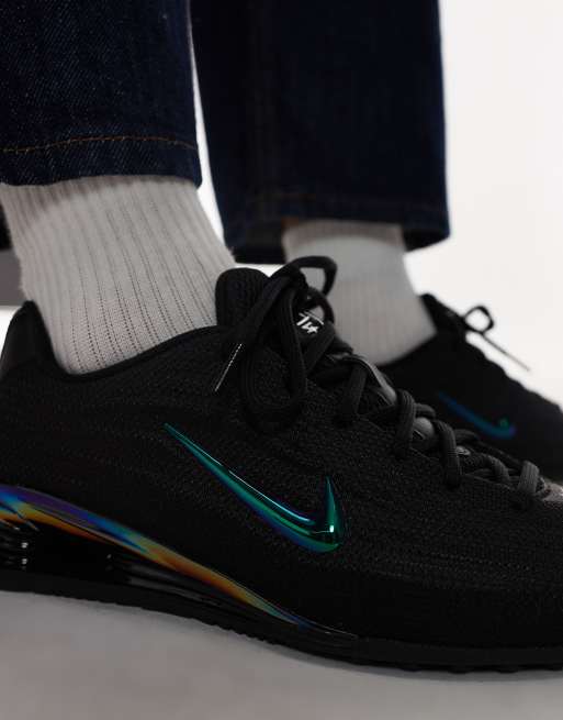 Nike Shox Z SE sneakers in black and metallic silver | ASOS