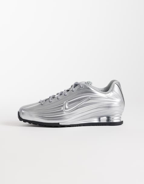 Nike - Shox Z - Sneakers i metallisk sølvfarve - view 1