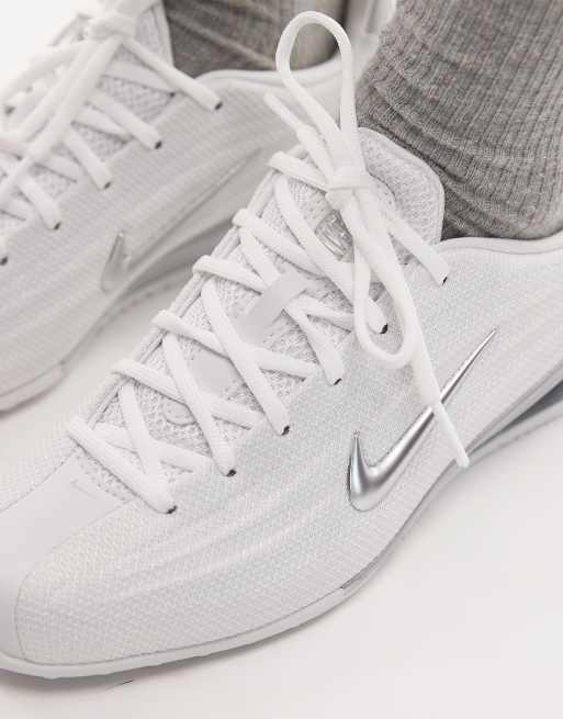 Nike Shox Z sneakers i vitt och silver, 4 av 5