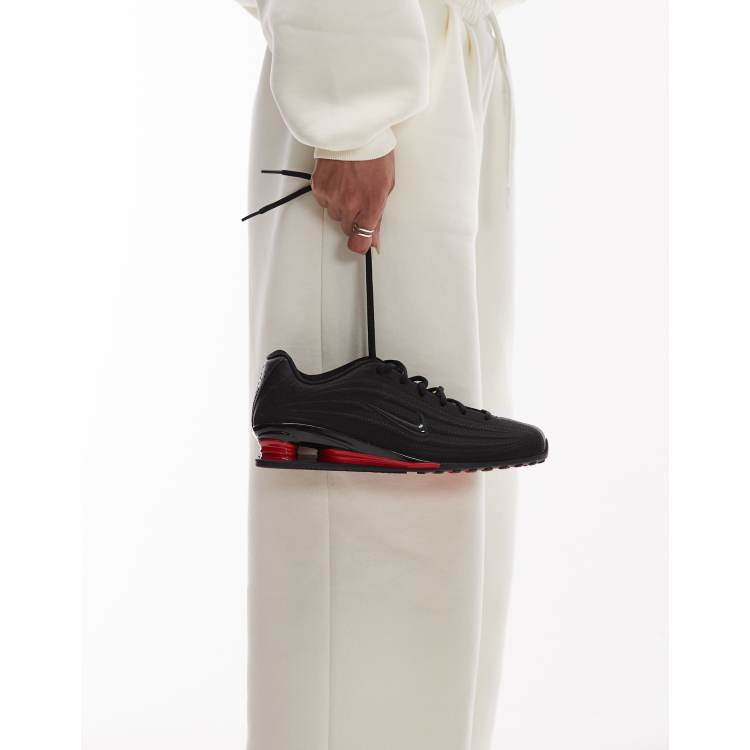 Nike Shox Z sneakers in black and red | ASOS