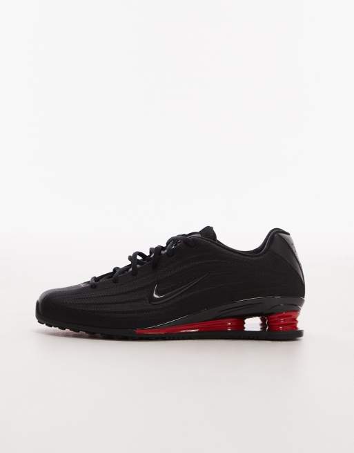Nike Shox Z sneakers in black and red | ASOS