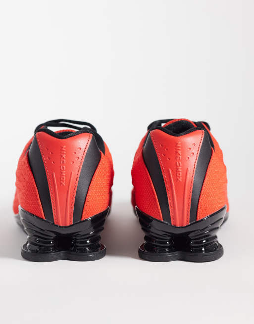 Nike Shox Z sneakers in black and red | ASOS