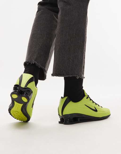 Nike Shox Z sneakers in cyber green | ASOS