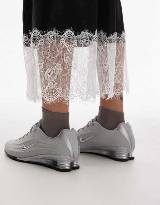 Nike Shox Z sneakers in silver | ASOS