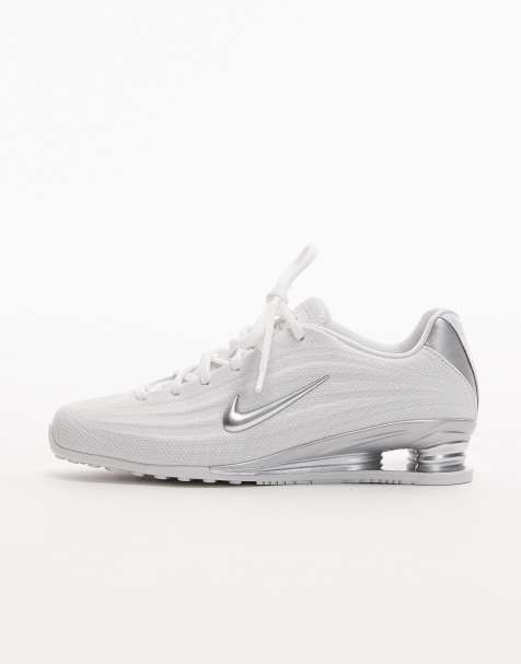 Nike Shox Z sneakers in wit en zilver - view 1