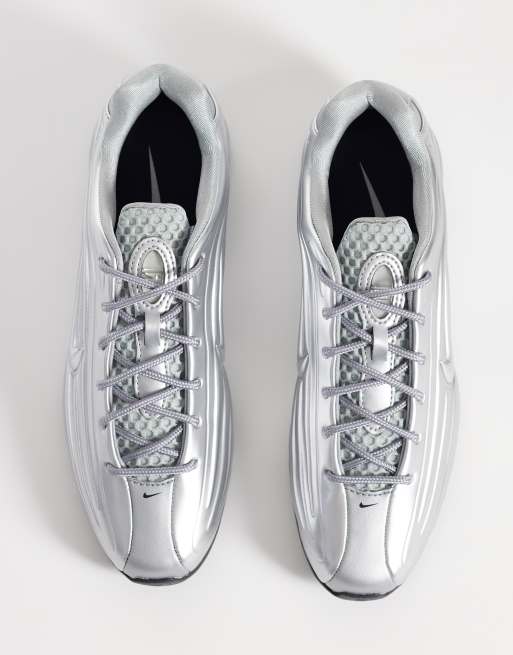 Nike – Shox Z – Srebrne metaliczne buty sportowe , 3 z 5