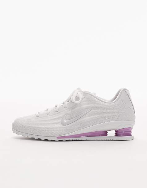 Nike Shox Z trainers in white and pink - view 1