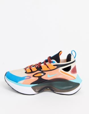 nike trainers blue and orange