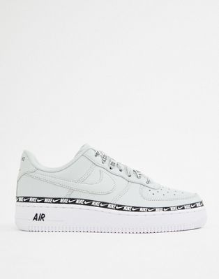 air force 1 swoosh tape trainers