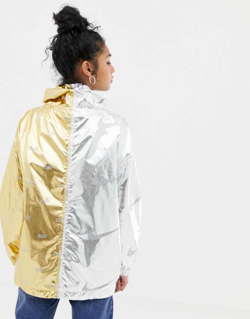 Nike gold store and silver jacket