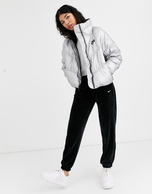 Nike high neck padded hot sale jacket