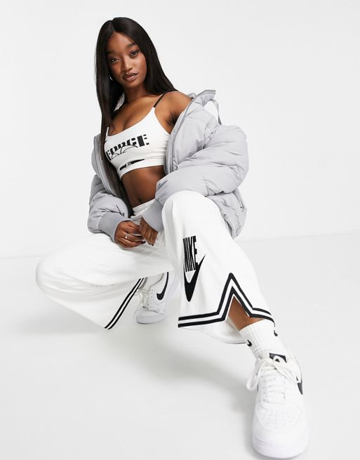 Nike Sisterhood Indy Force bra top in white