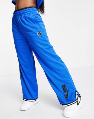 blue nike track pants