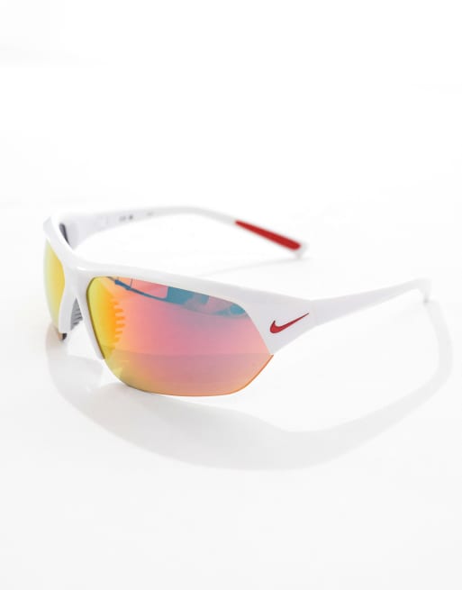 Nike - Skylon Ace - Lunettes de soleil de sport avec verres rouges effet miroir - Blanc, 2 de 3
