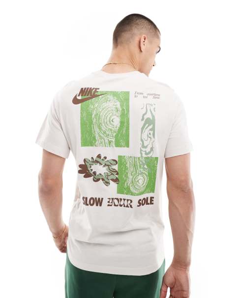 Nike Slow Your Sole graphic graphic t-shirt in beige - view 1