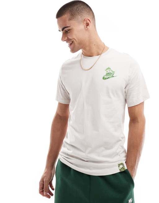 Nike Slow Your Sole graphic graphic t-shirt in beige, 2 of 4