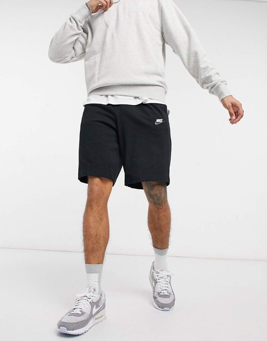Nike small logo shorts in black
