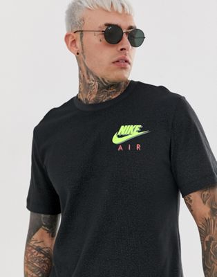 neon and black nike shirt