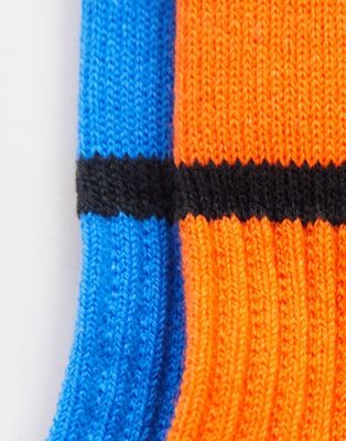 neon orange nike socks