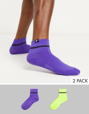 neon green socks nike