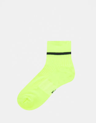 neon yellow socks nike