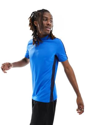 Nike Soccer Academy Dri-FIT t-shirt in blue and black