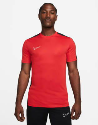 Nike Soccer Academy Dri-Fit T-shirt in red and black