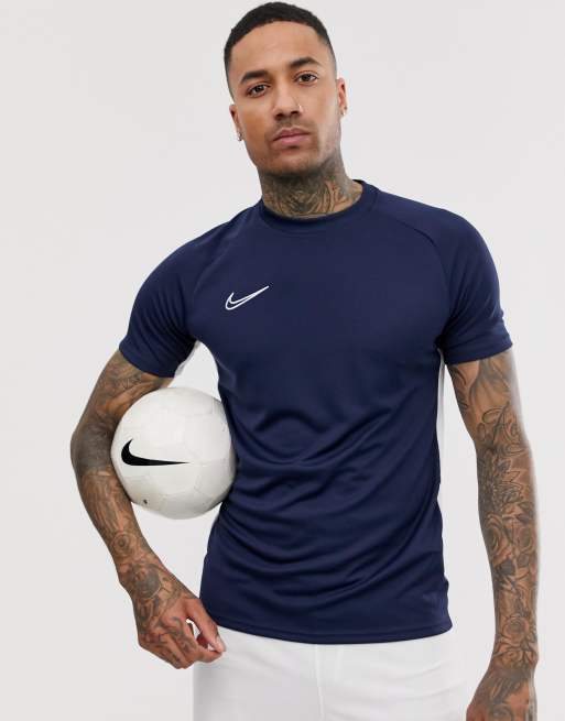 Nike Soccer academy tshirt in navy ASOS
