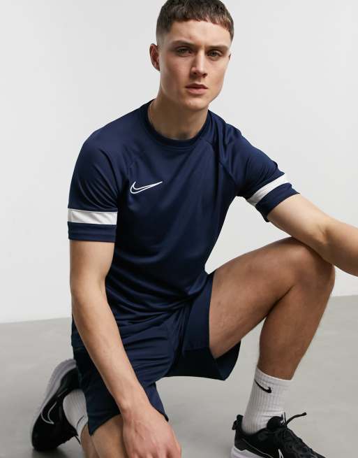 nike academy t shirt navy