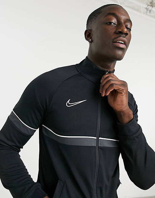 Nike Soccer academy track jacket in black | ASOS